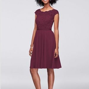 Short Lace and Mesh Dress prom or bridesmaids!